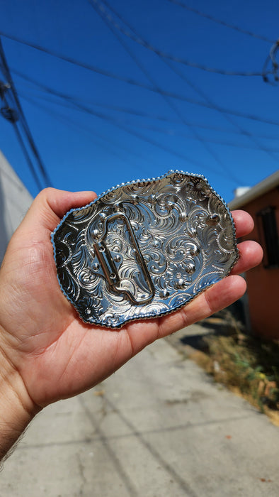 SAN JUDAS RHINESTONES BELT BUCKLE