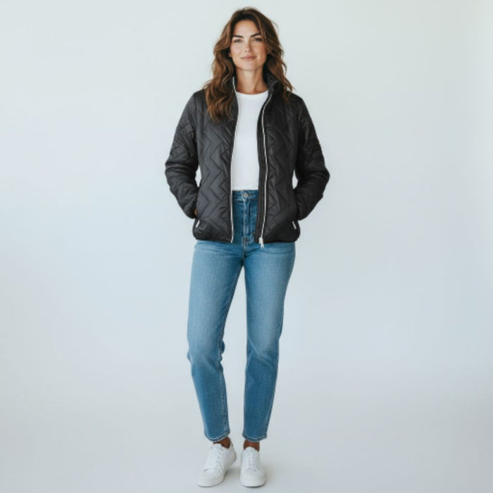 WOMEN POLYESTER JACKET #9 BLACK