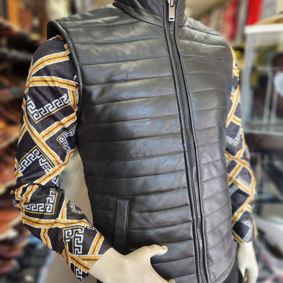 トップス 90s HERMES Leather vest gilet LAMB SKIN rn-