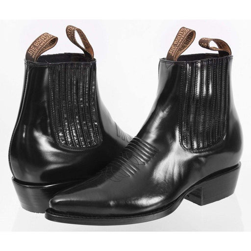 JB-100C Botin Vaquero Camaleon Negro | Genuine Leather Vaquero Boots and Cowboy Hats | Zapateria Guadalajara | Authentic Mexican Western Wear