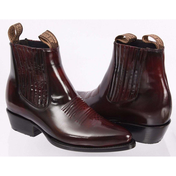 JB-100C Botin Vaquero Camaleon Vino | Genuine Leather Cowboy Boots and ...