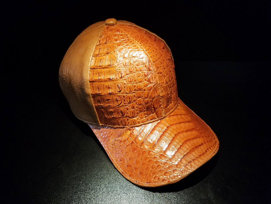 Caiman and Ostrich Baseball Hat | Genuine Leather Vaquero Boots and Cowboy Hats | Zapateria Guadalajara | Authentic Mexican Western Wear