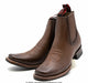 265D3135 SQUARE TOE CINNAMON | Genuine Leather Vaquero Boots and Cowboy Hats | Zapateria Guadalajara | Authentic Mexican Western Wear