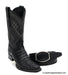 2768205 NARROW SQUARE TOE CAIMAN BELLY BLACK | Genuine Leather Vaquero Boots and Cowboy Hats | Zapateria Guadalajara | Authentic Mexican Western Wear