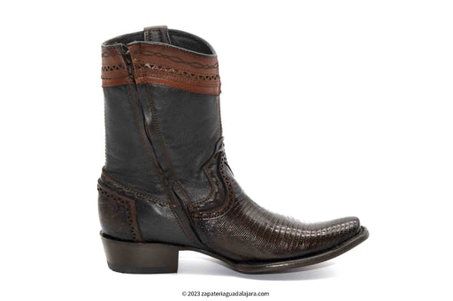 279B0716 DUBAI LIZARD TEJU FADED BROWN | Genuine Leather Vaquero Boots and Cowboy Hats | Zapateria Guadalajara | Authentic Mexican Western Wear