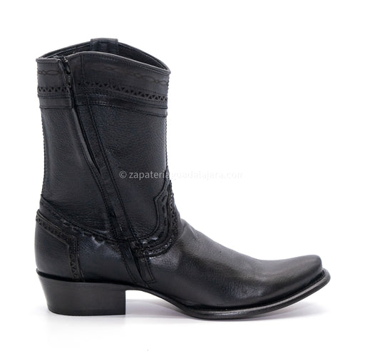 279B5105 DUBAI DEER BLACK | Genuine Leather Vaquero Boots and Cowboy Hats | Zapateria Guadalajara | Authentic Mexican Western Wear