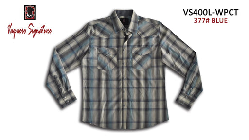 VS400L - WPCT 377# BLUE Vaquero Signature Fashion Printed shirts | Genuine Leather Vaquero Boots and Cowboy Hats | Zapateria Guadalajara | Authentic Mexican Western Wear