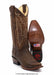 349940 SNIP TOE RAGE WALNUT | Genuine Leather Vaquero Boots and Cowboy Hats | Zapateria Guadalajara | Authentic Mexican Western Wear