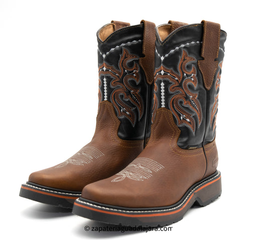 CB-049 DUVAL RODEO OCRE | Genuine Leather Vaquero Boots and Cowboy Hats | Zapateria Guadalajara | Authentic Mexican Western Wear