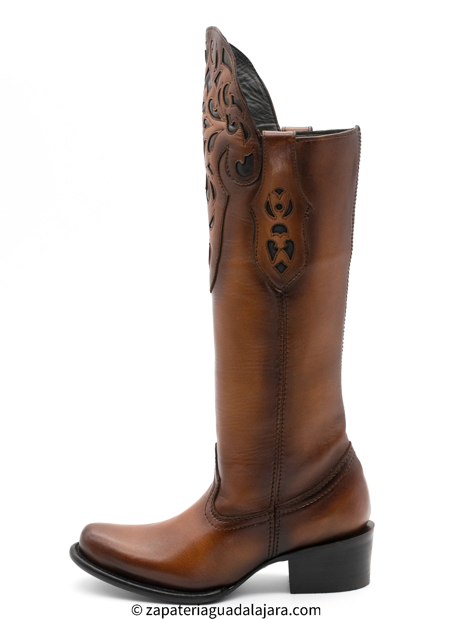 3688351 XIMENA BOVINE LEATHER HONEY  Genuine Leather Cowboy Boots and Hats  — Zapateria Guadalajara