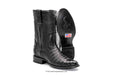 698205 LOS ALTOS BOOTS CAIMAN BELLY ROPER BLACK | Genuine Leather Vaquero Boots and Cowboy Hats | Zapateria Guadalajara | Authentic Mexican Western Wear