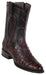 69Z0318 LOS ALTOS BOOTS OSTRICH ROPER BLACK CHERRY | Genuine Leather Vaquero Boots and Cowboy Hats | Zapateria Guadalajara | Authentic Mexican Western Wear