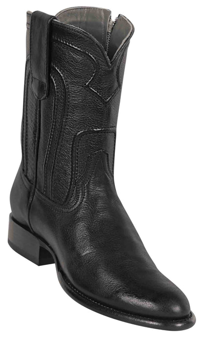 69Z2105 LOS ALTOS BOOTS BELMONT ROPER BLACK | Genuine Leather Vaquero Boots and Cowboy Hats | Zapateria Guadalajara | Authentic Mexican Western Wear