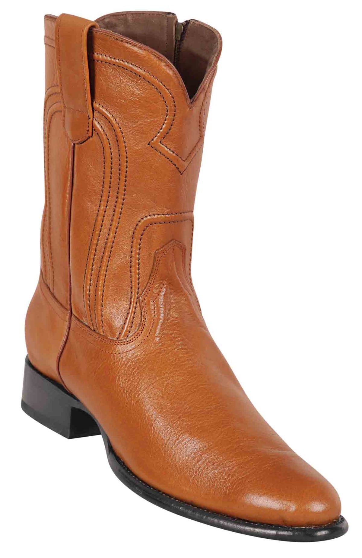 Los Altos Men's Leather Belmont Honey Roper Toe Boot