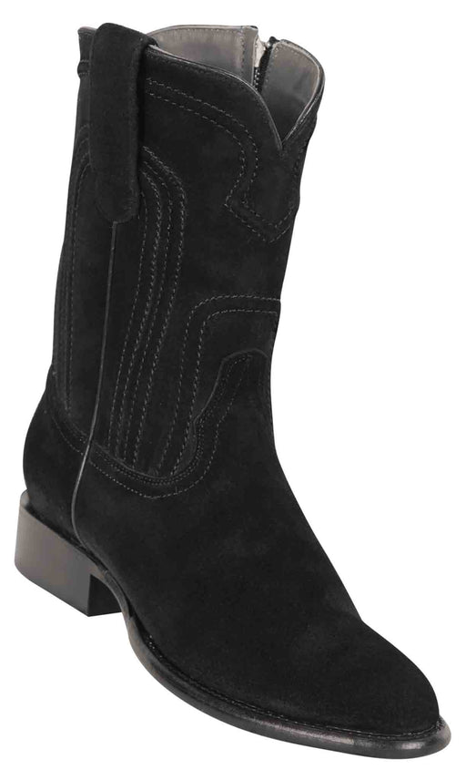 69Z6605 LOS ALTOS BOOTS SUEDE ROPER BLACK | Genuine Leather Vaquero Boots and Cowboy Hats | Zapateria Guadalajara | Authentic Mexican Western Wear