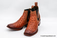 VESTIGIUM 782B0357 OSTRICH FADED COGNAC | Genuine Leather Vaquero Boots and Cowboy Hats | Zapateria Guadalajara | Authentic Mexican Western Wear