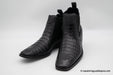 VESTIGIUM 7BV018205 CHELSEA CAIMAN BELLY BLACK | Genuine Leather Vaquero Boots and Cowboy Hats | Zapateria Guadalajara | Authentic Mexican Western Wear