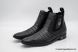 VESTIGIUM 7BV018205 CHELSEA CAIMAN BELLY BLACK | Genuine Leather Vaquero Boots and Cowboy Hats | Zapateria Guadalajara | Authentic Mexican Western Wear