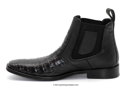 VESTIGIUM 7BV018218 CHELSEA CAIMAN BELLY BLACK CHERRY | Genuine Leather Vaquero Boots and Cowboy Hats | Zapateria Guadalajara | Authentic Mexican Western Wear