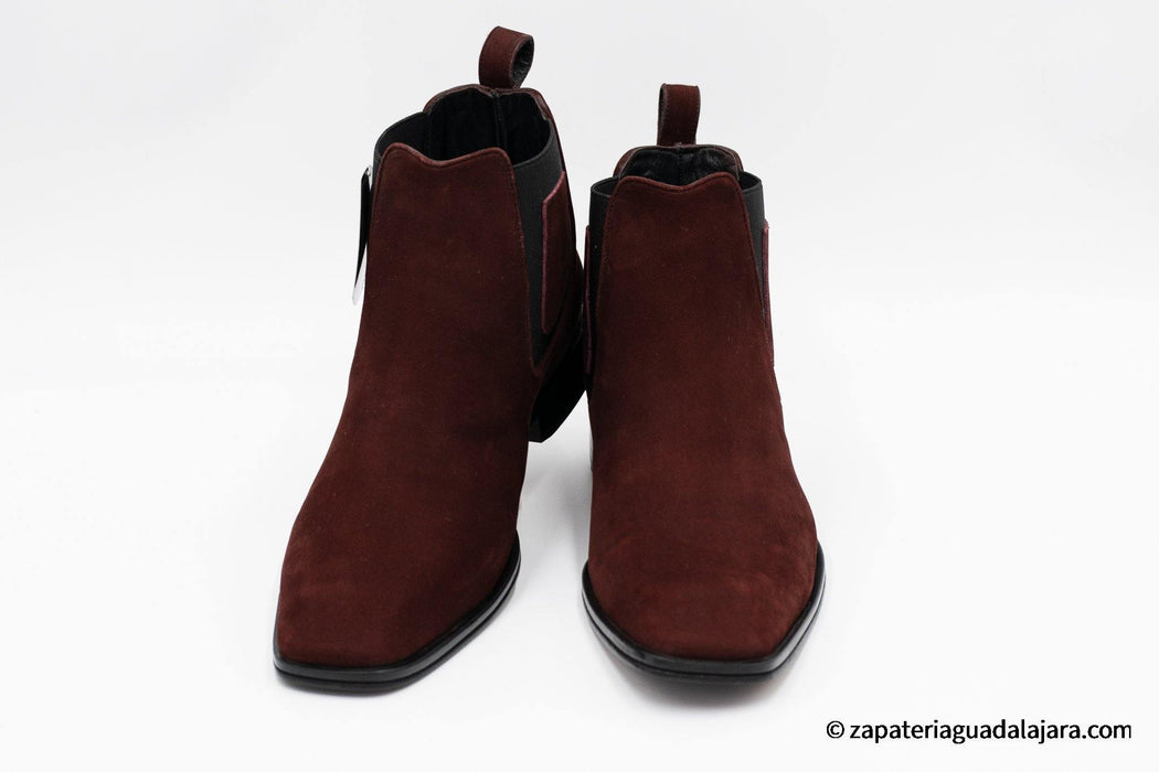 VESTIGIUM 7BV026306 CHELSEA NOBUCK BURGUNDY | Genuine Leather Vaquero Boots and Cowboy Hats | Zapateria Guadalajara | Authentic Mexican Western Wear