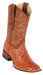 82203564 LOS ALTOS BOOTS WIDE SQUARE TOE OSTRICH BRANDY | Genuine Leather Vaquero Boots and Cowboy Hats | Zapateria Guadalajara | Authentic Mexican Western Wear