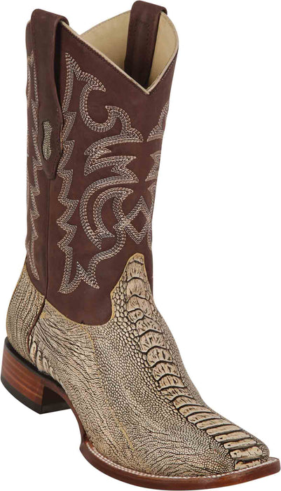 8220511 LOS ALTOS BOOTS WIDE SQUARE TOE OSTRICH LEG RUSTIC ORYX | Genuine Leather Vaquero Boots and Cowboy Hats | Zapateria Guadalajara | Authentic Mexican Western Wear