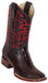 8220518 LOS ALTOS BOOTS WIDE SQUARE TOE OSTRICH LEG BLACK CHERRY | Genuine Leather Vaquero Boots and Cowboy Hats | Zapateria Guadalajara | Authentic Mexican Western Wear