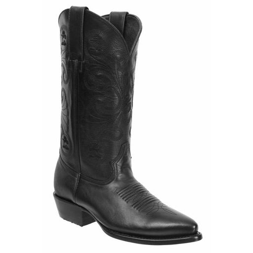 JB-900G J Toe Grasso Black | Genuine Leather Vaquero Boots and Cowboy Hats | Zapateria Guadalajara | Authentic Mexican Western Wear