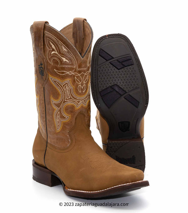 AR043 RODEO RODEO CRAZY HONEY RUBBER SOLE | Genuine Leather Vaquero Boots and Cowboy Hats | Zapateria Guadalajara | Authentic Mexican Western Wear