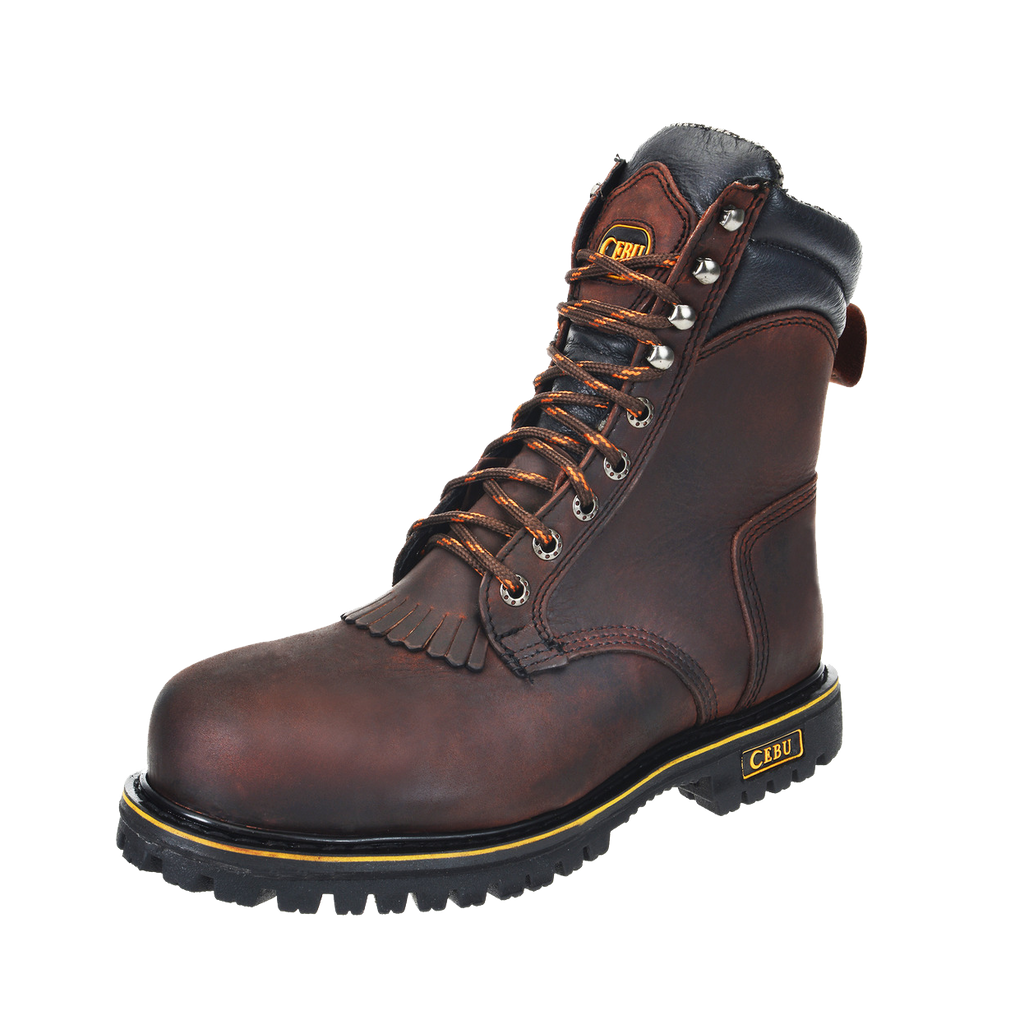 CEBU ATK LACER STEEL TOE LEATHER WORK BOOT | Genuine Leather