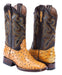 WIDE SQUARE TOE OSTRICH PRINT BUTTERCUP | Genuine Leather Vaquero Boots and Cowboy Hats | Zapateria Guadalajara | Authentic Mexican Western Wear