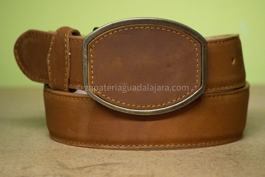 BL-1001 LEATHER BELT CRAZY TAN | Genuine Leather Vaquero Boots and Cowboy Hats | Zapateria Guadalajara | Authentic Mexican Western Wear