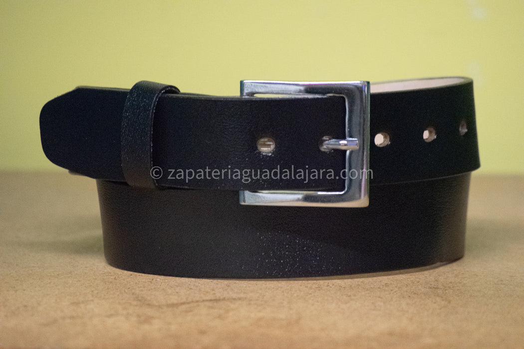 BL-1005 BELT ANCA DE POTRO BLACK | Genuine Leather Vaquero Boots and Cowboy Hats | Zapateria Guadalajara | Authentic Mexican Western Wear