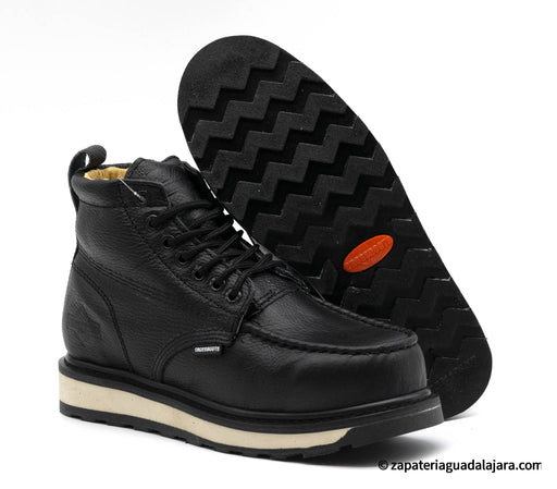CB-2020 5" ZZDD MOC TOE BLACK FLOATER | Genuine Leather Vaquero Boots and Cowboy Hats | Zapateria Guadalajara | Authentic Mexican Western Wear