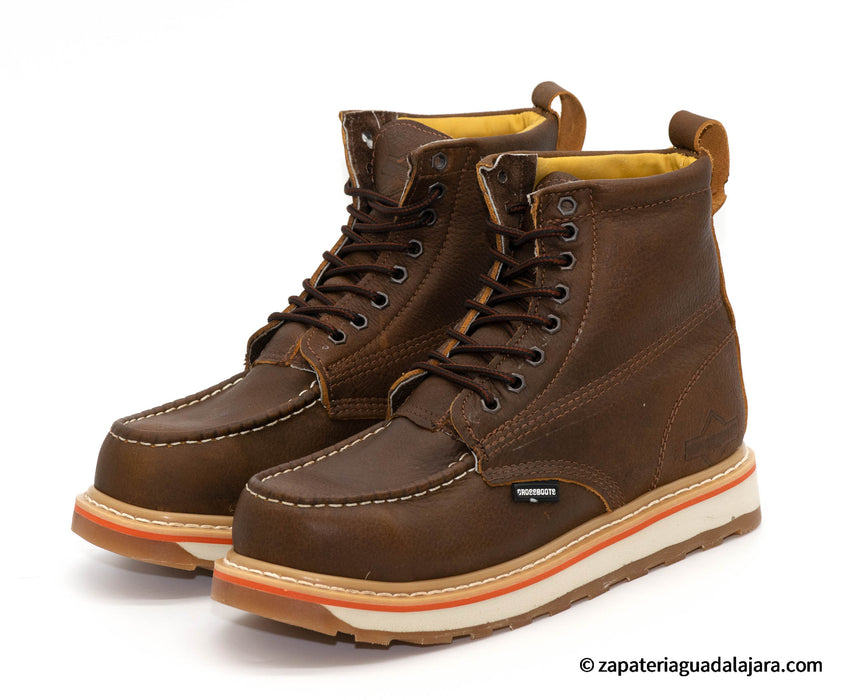CB-2020 6" ZZDD MOC TOE BROWN FLOTER | Genuine Leather Vaquero Boots and Cowboy Hats | Zapateria Guadalajara | Authentic Mexican Western Wear