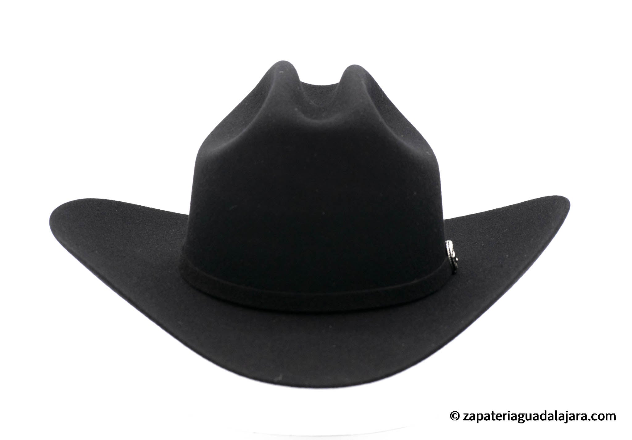 HORN 黒 LLサイズ チャップス Cuernos Chuecos 6x Chaparral Black Wool Hat | Genuine Leather