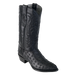 LA-990305 OSTRICH J-TOE BLACK | Genuine Leather Vaquero Boots and Cowboy Hats | Zapateria Guadalajara | Authentic Mexican Western Wear