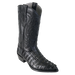Los Altos Caiman Tail J-Toe Boot Black | Genuine Leather Vaquero Boots and Cowboy Hats | Zapateria Guadalajara | Authentic Mexican Western Wear