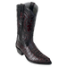 Los Altos Caiman Tail J-Toe Boot Black Cherry | Genuine Leather Vaquero Boots and Cowboy Hats | Zapateria Guadalajara | Authentic Mexican Western Wear