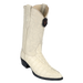 Los Altos Caiman Tail J-Toe Boot Winter White | Genuine Leather Vaquero Boots and Cowboy Hats | Zapateria Guadalajara | Authentic Mexican Western Wear