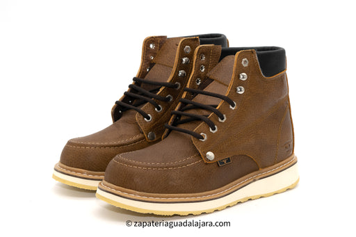 HB80131 TAN MOC TOE | Genuine Leather Vaquero Boots and Cowboy Hats | Zapateria Guadalajara | Authentic Mexican Western Wear