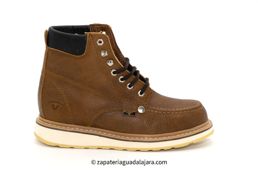 HB80131 TAN MOC TOE | Genuine Leather Vaquero Boots and Cowboy Hats | Zapateria Guadalajara | Authentic Mexican Western Wear
