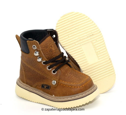 HBN80151 HONEY MOC TOE | Genuine Leather Vaquero Boots and Cowboy Hats | Zapateria Guadalajara | Authentic Mexican Western Wear