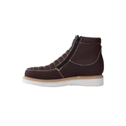 HM330 Brown Short Boots Zipper | Genuine Leather Vaquero Boots and Cowboy Hats | Zapateria Guadalajara | Authentic Mexican Western Wear