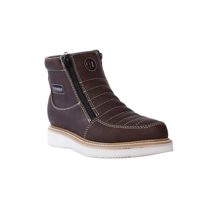 HM330 Brown Short Boots Zipper | Genuine Leather Vaquero Boots and Cowboy Hats | Zapateria Guadalajara | Authentic Mexican Western Wear