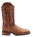 JB822 WIDE SQUARE TOE TAN CRAZY | Genuine Leather Vaquero Boots and Cowboy Hats | Zapateria Guadalajara | Authentic Mexican Western Wear