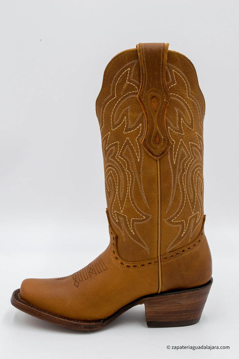 JB13-01 Honey | Genuine Leather Vaquero Boots and Cowboy Hats | Zapateria Guadalajara | Authentic Mexican Western Wear