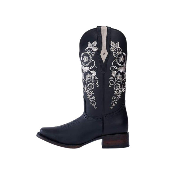 JB15-01 BLACK | Genuine Leather Vaquero Boots and Cowboy Hats | Zapateria Guadalajara | Authentic Mexican Western Wear