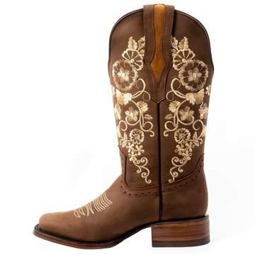 JB15-01 Brown | Genuine Leather Vaquero Boots and Cowboy Hats | Zapateria Guadalajara | Authentic Mexican Western Wear