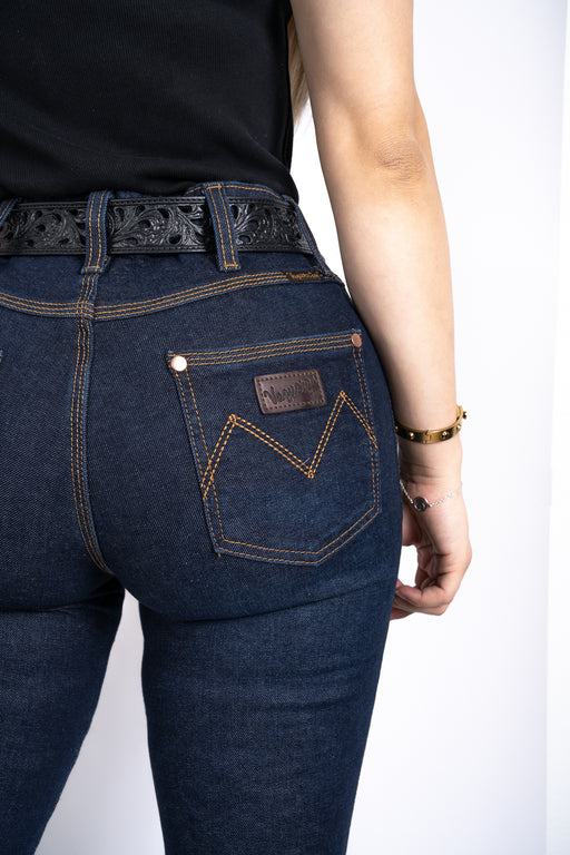 WOMEN PRO-RODEO DENIM JEANS INDIGO | Genuine Leather Vaquero Boots and Cowboy Hats | Zapateria Guadalajara | Authentic Mexican Western Wear